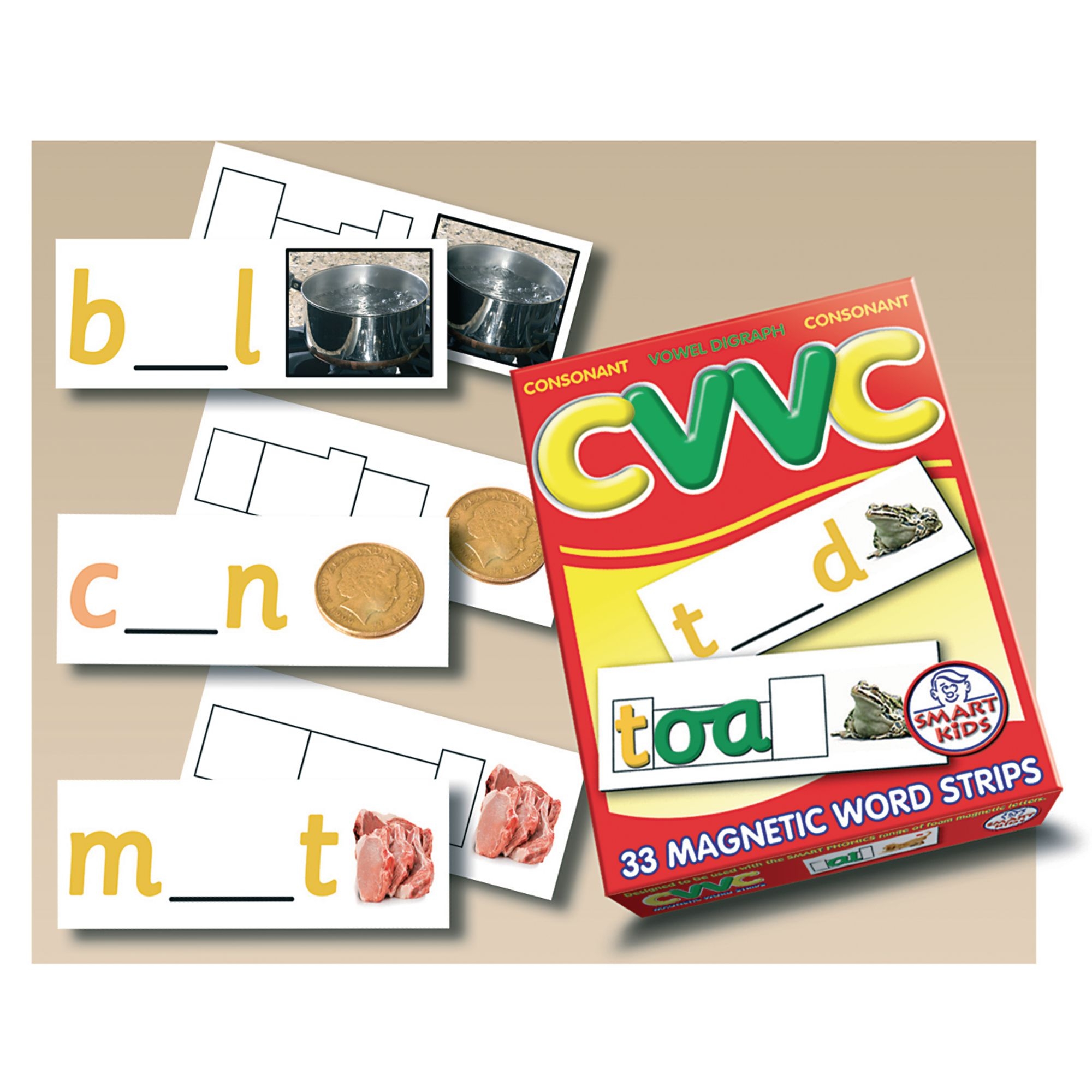 CVVC Word Strips Pack of 33